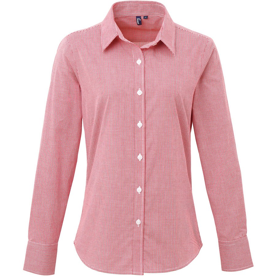 Bluse Gingham langarm