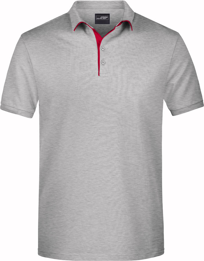 Grey Heather/Red