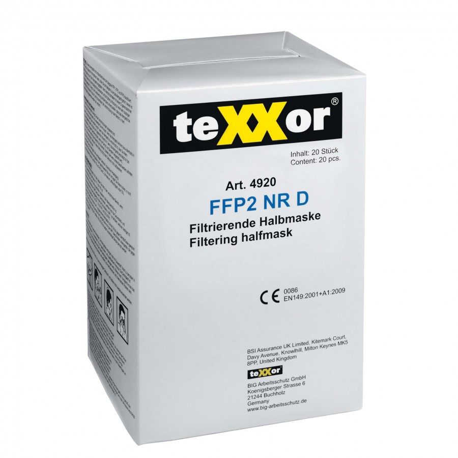 Filtrierende Halbmasken FFP2 NR D