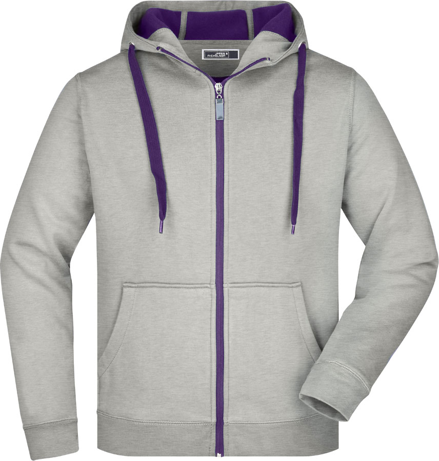 Grey Heather/Purple