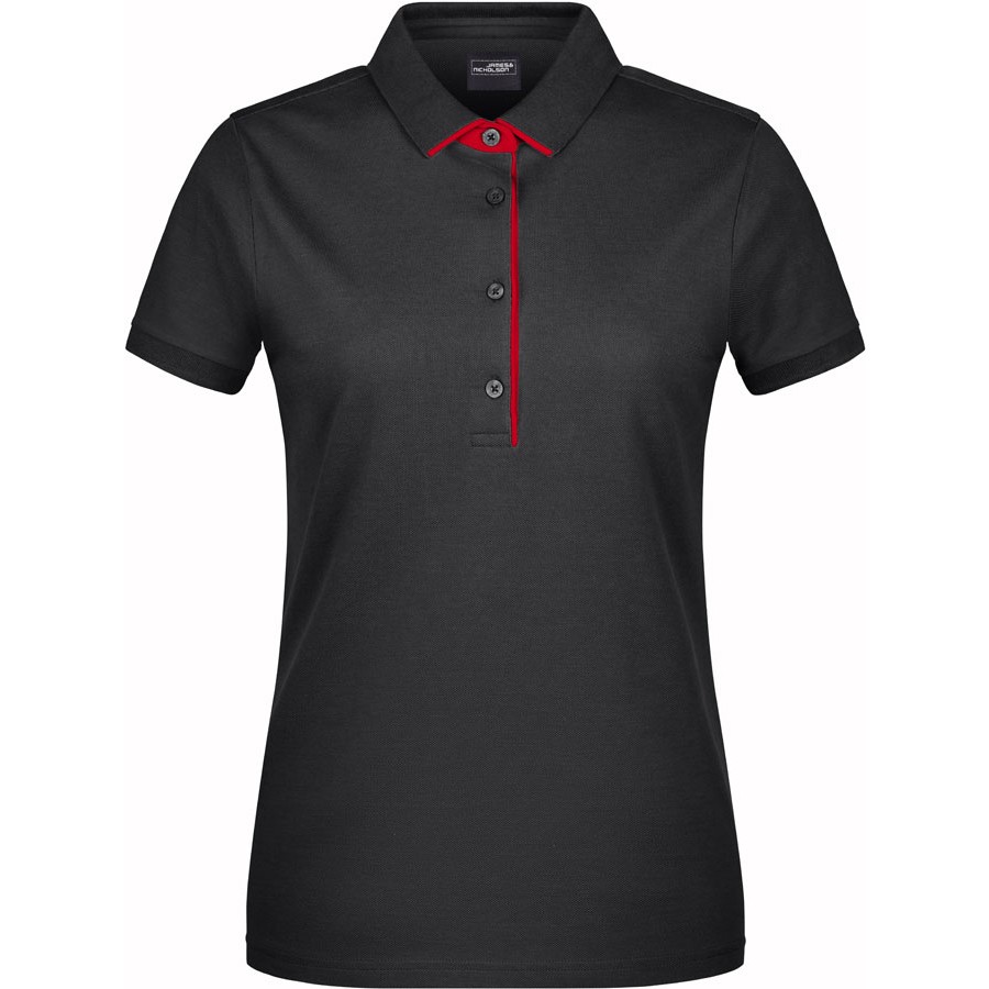 Damen Piqué Polo Single Stripe