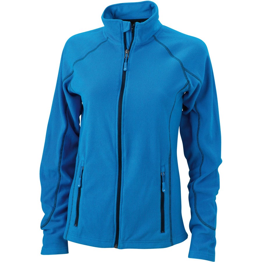 Damen Struktur Fleece Jacke
