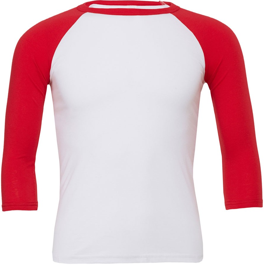 Unisex 3/4 Arm Baseball T-Shirt