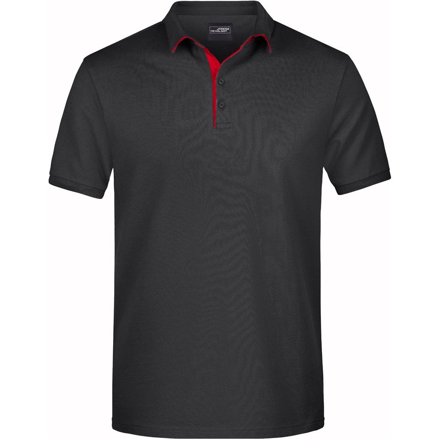 Herren Piqué Polo Single Stripe