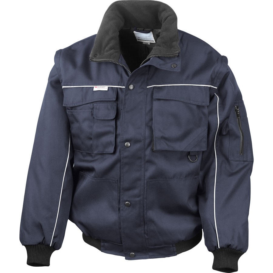 Workwear Jacke mit abnehmbaren Ärmeln