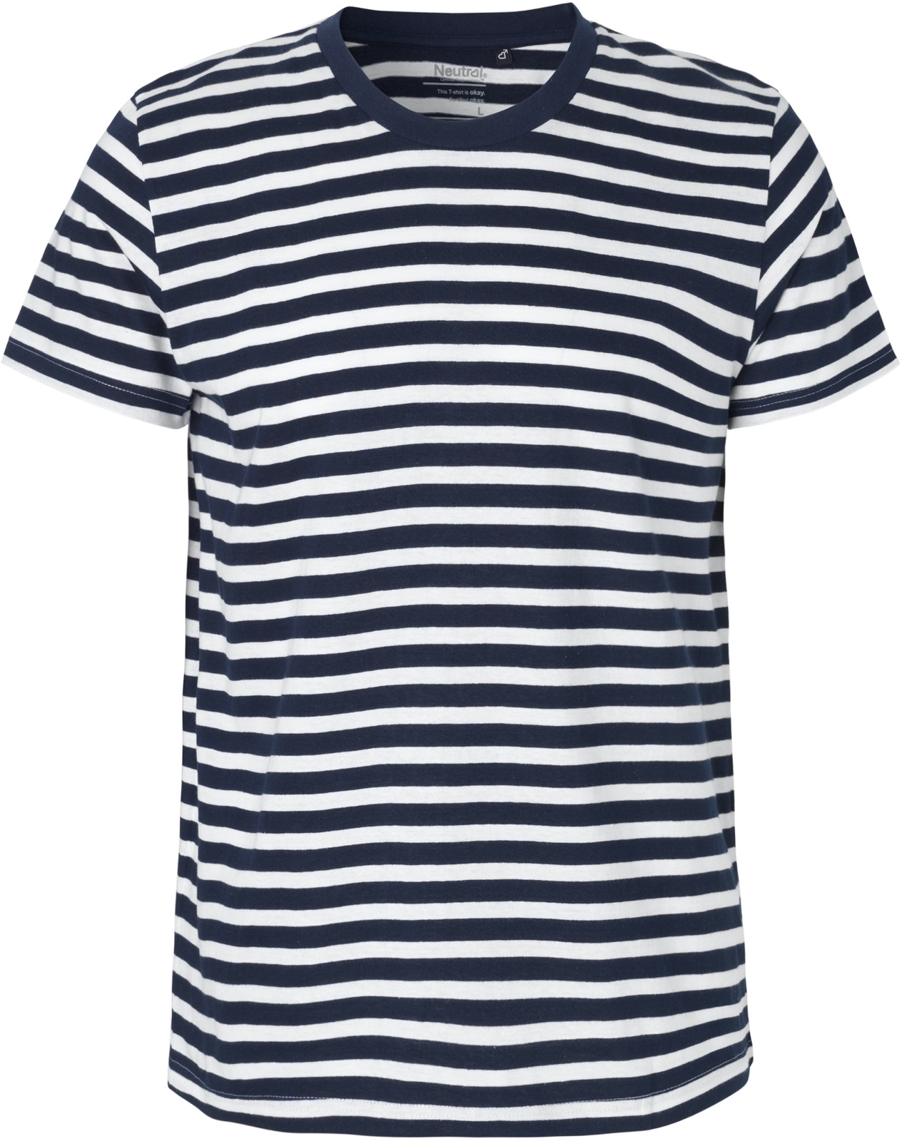 White - Navy (Striped)