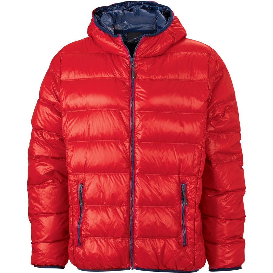 Leichte Herren Daunen Kapuzenjacke