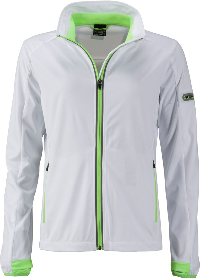 White/Bright Green