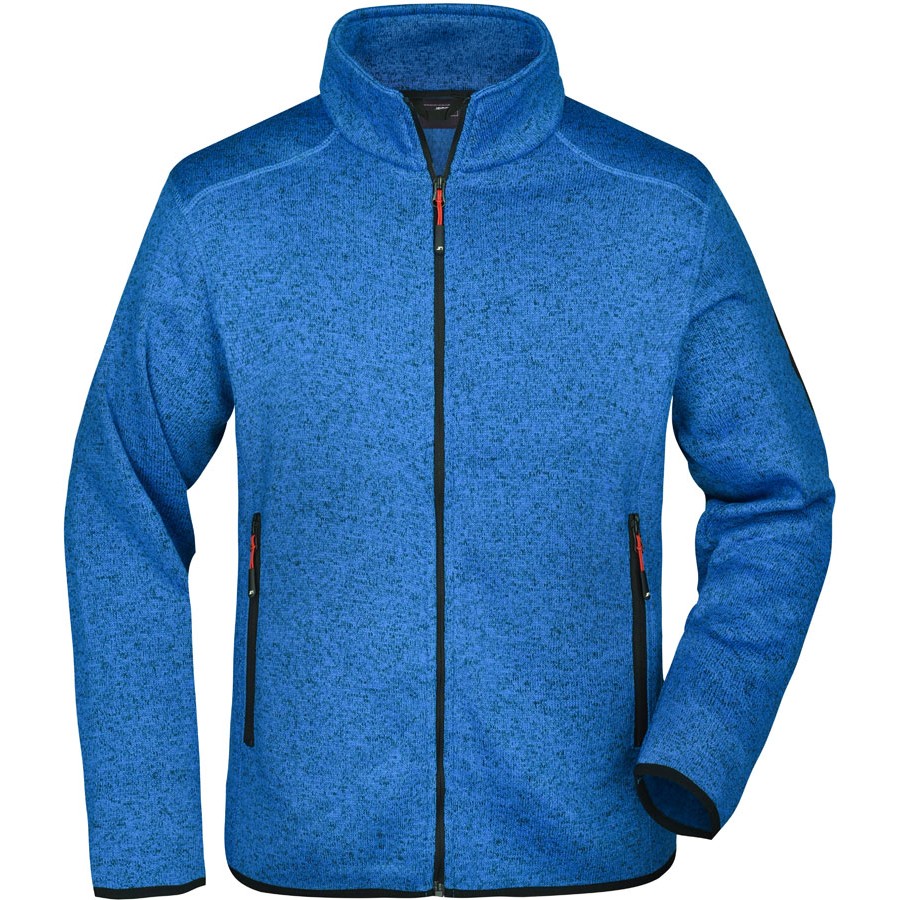 Herren Strickfleece Jacke