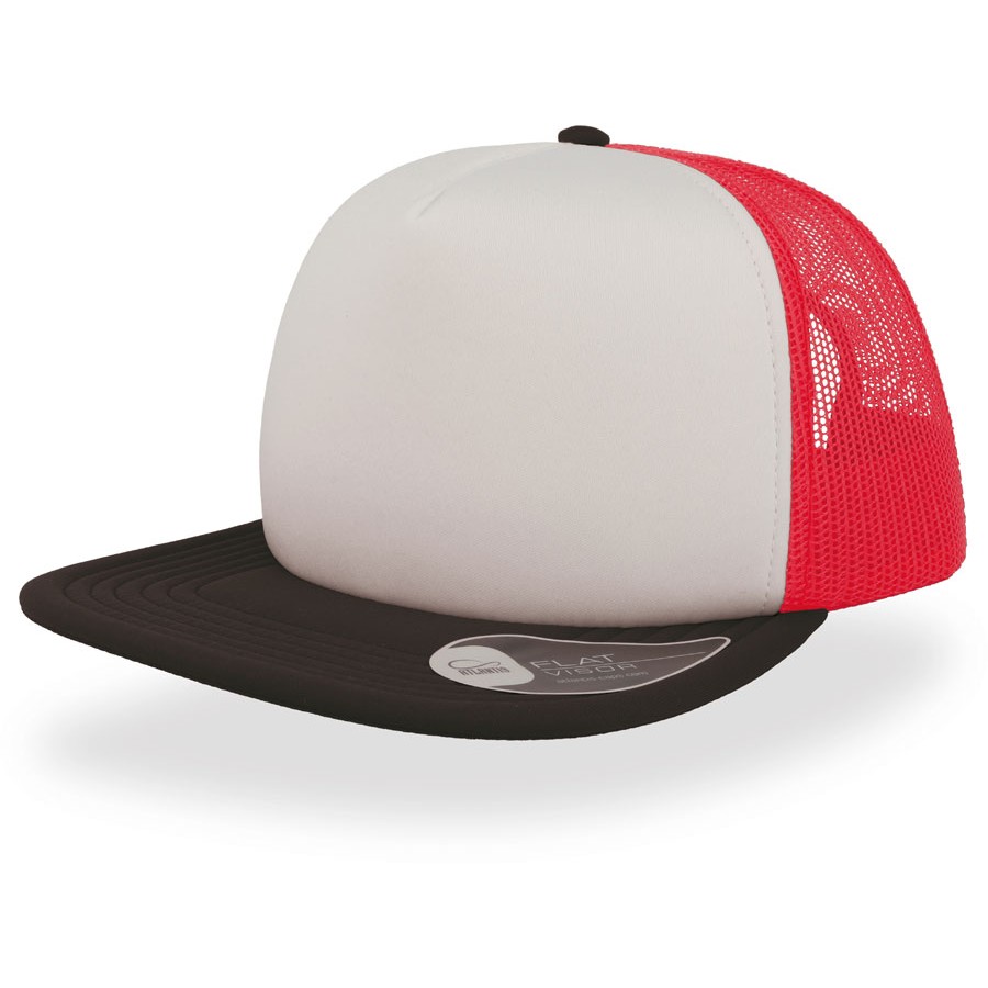 5 Panel Mesh Kappe mit flachem Schild