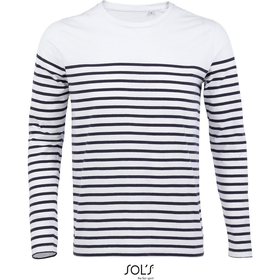 Herren T-Shirt langarm gestreift