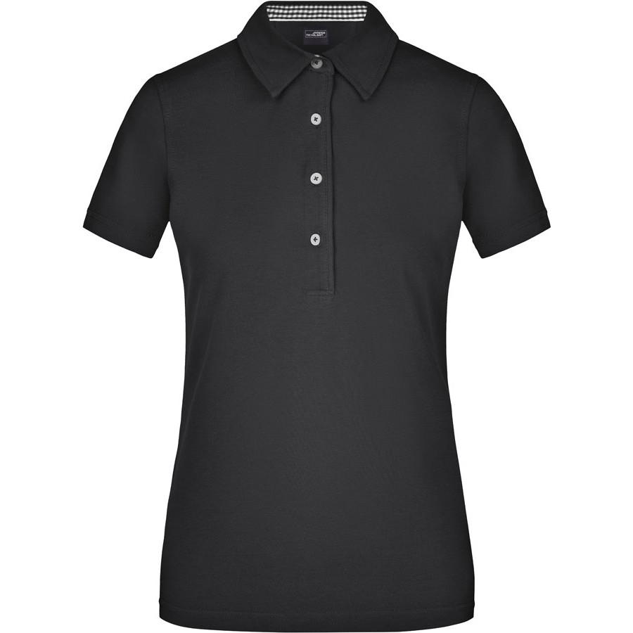 Damen Karo-Kragen Piqué Polo