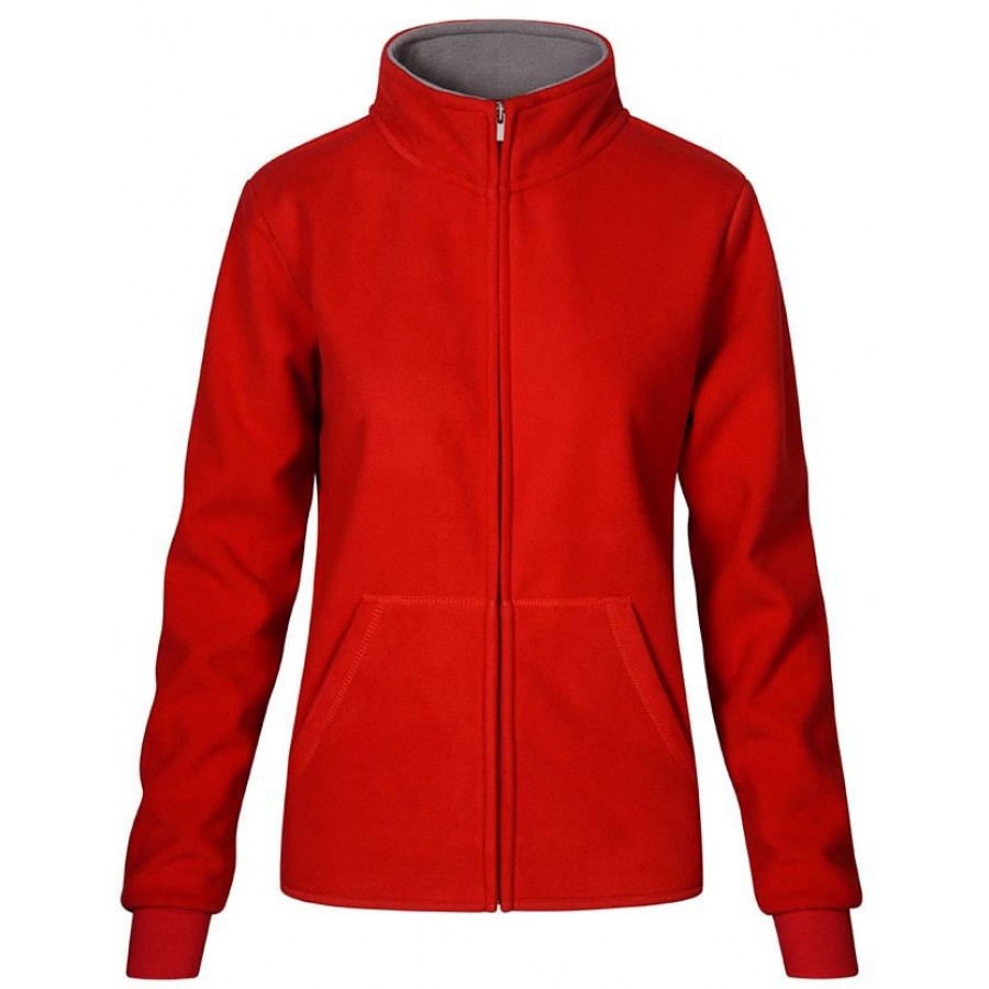 Damen Double Fleece Jacke