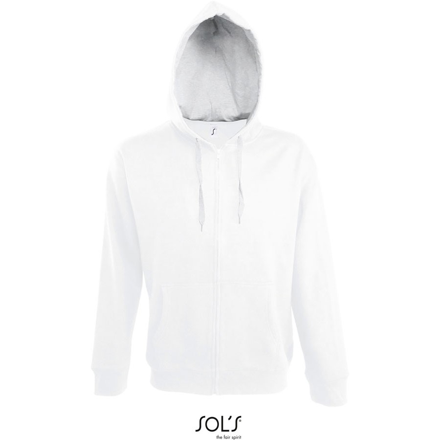 Herren Kontrast Kapuzen Sweatjacke