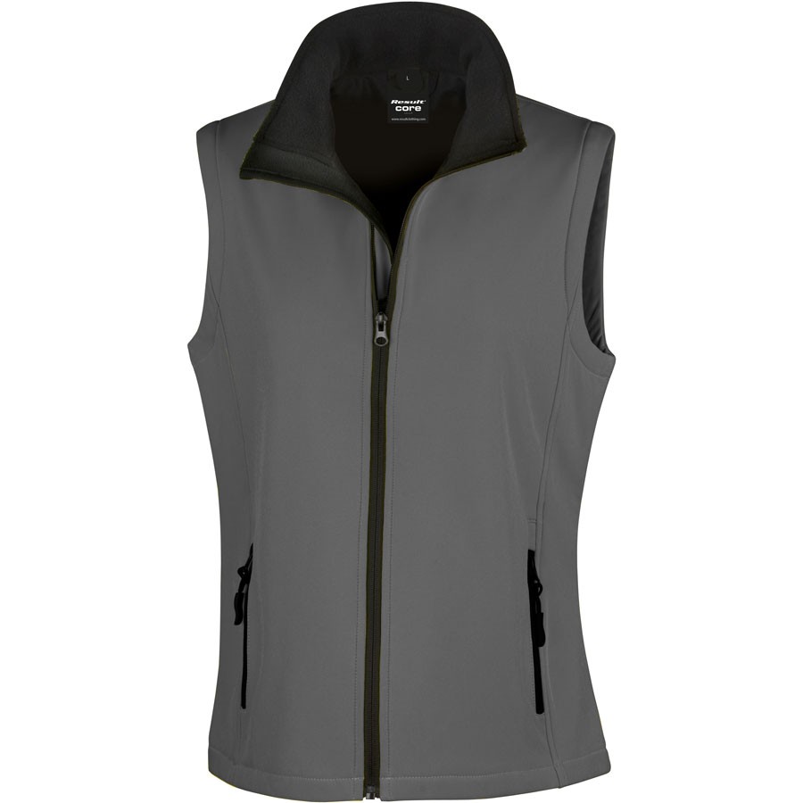 Damen 2-Lagen Softshell Gilet Printable
