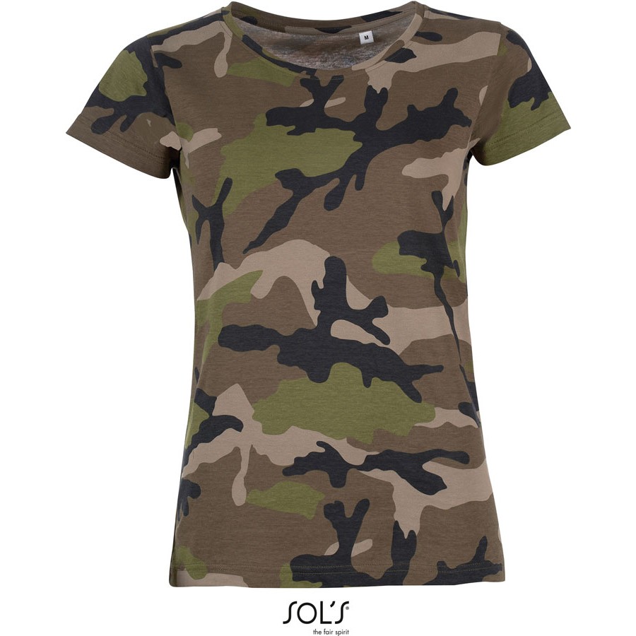 Damen Camouflage T-Shirt