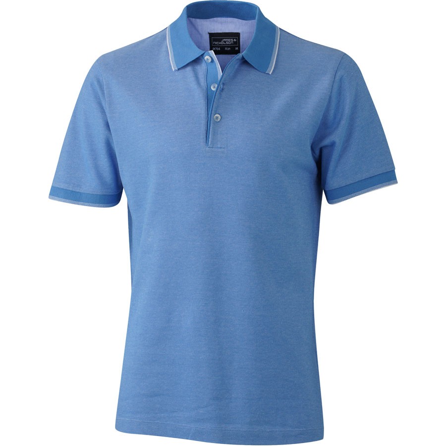 Herren Piqué Polo 2-farbig