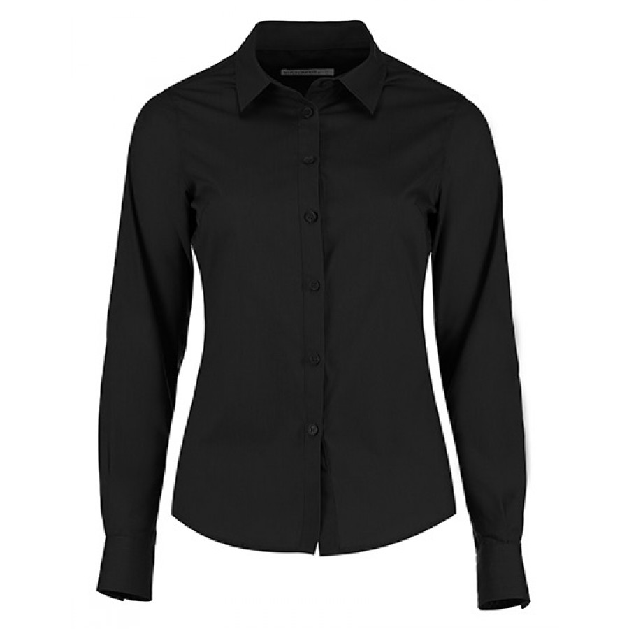 Damen Tailored Fit Poplin Shirt Long Sleeve