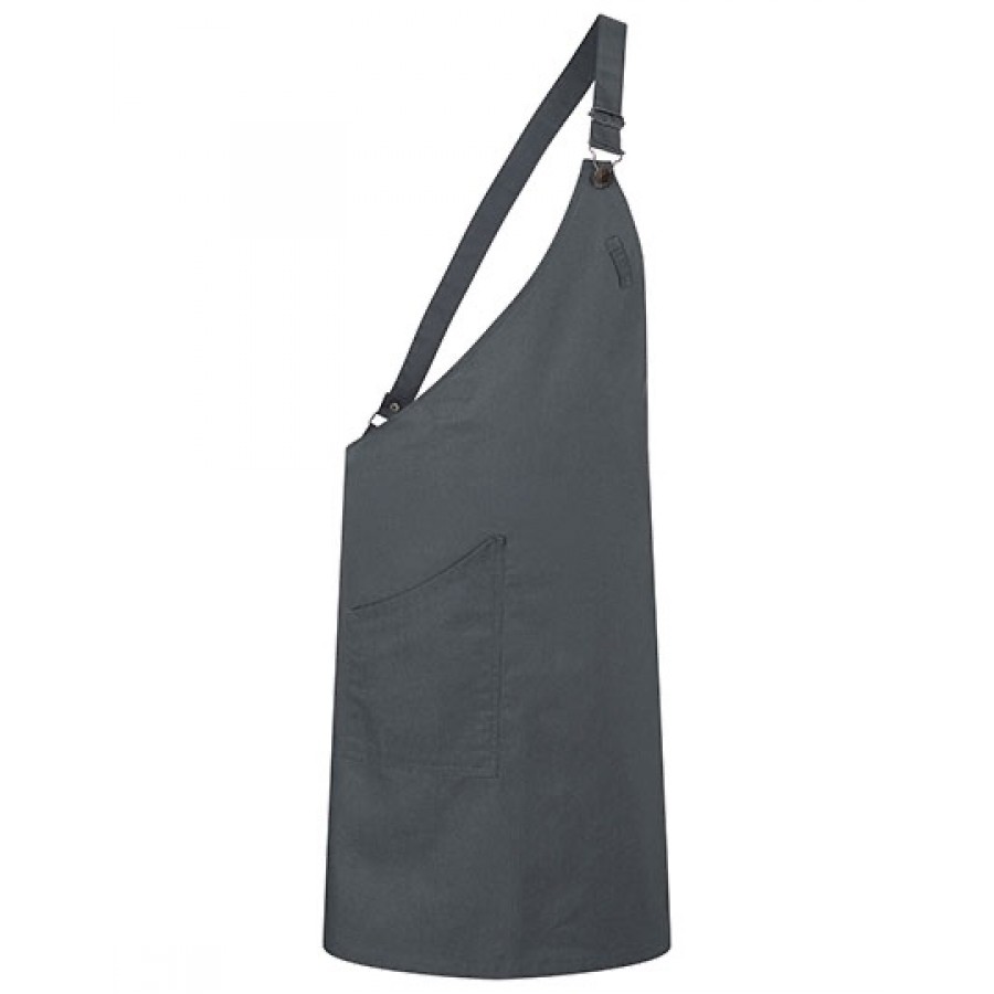 Asymmetrische Latzschürze Classic mit Tasche