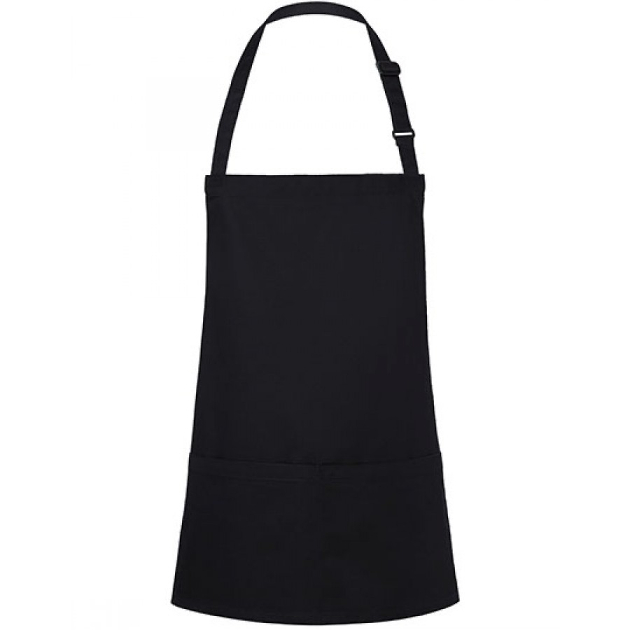 Kurze Latzschürze Basic mit Schnalle und Tasche