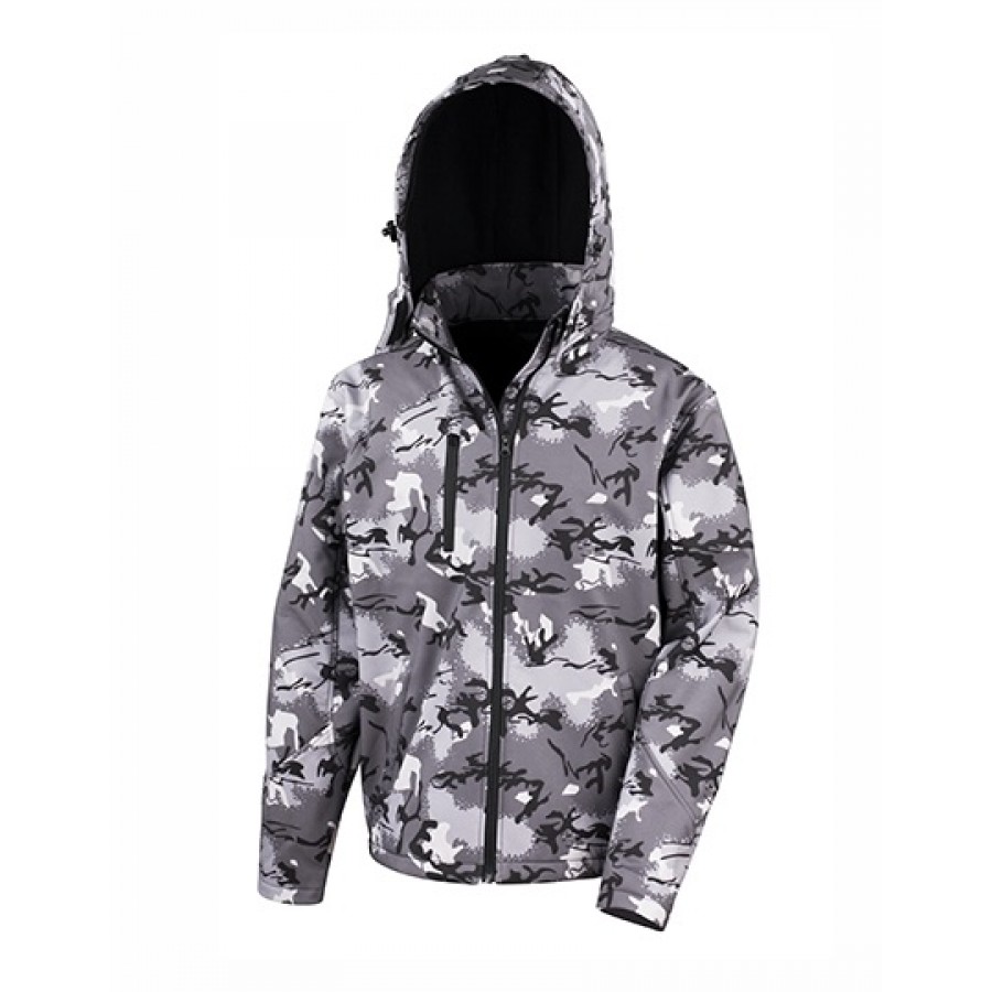 Camo TX Performance Hooded Softshell Jacket