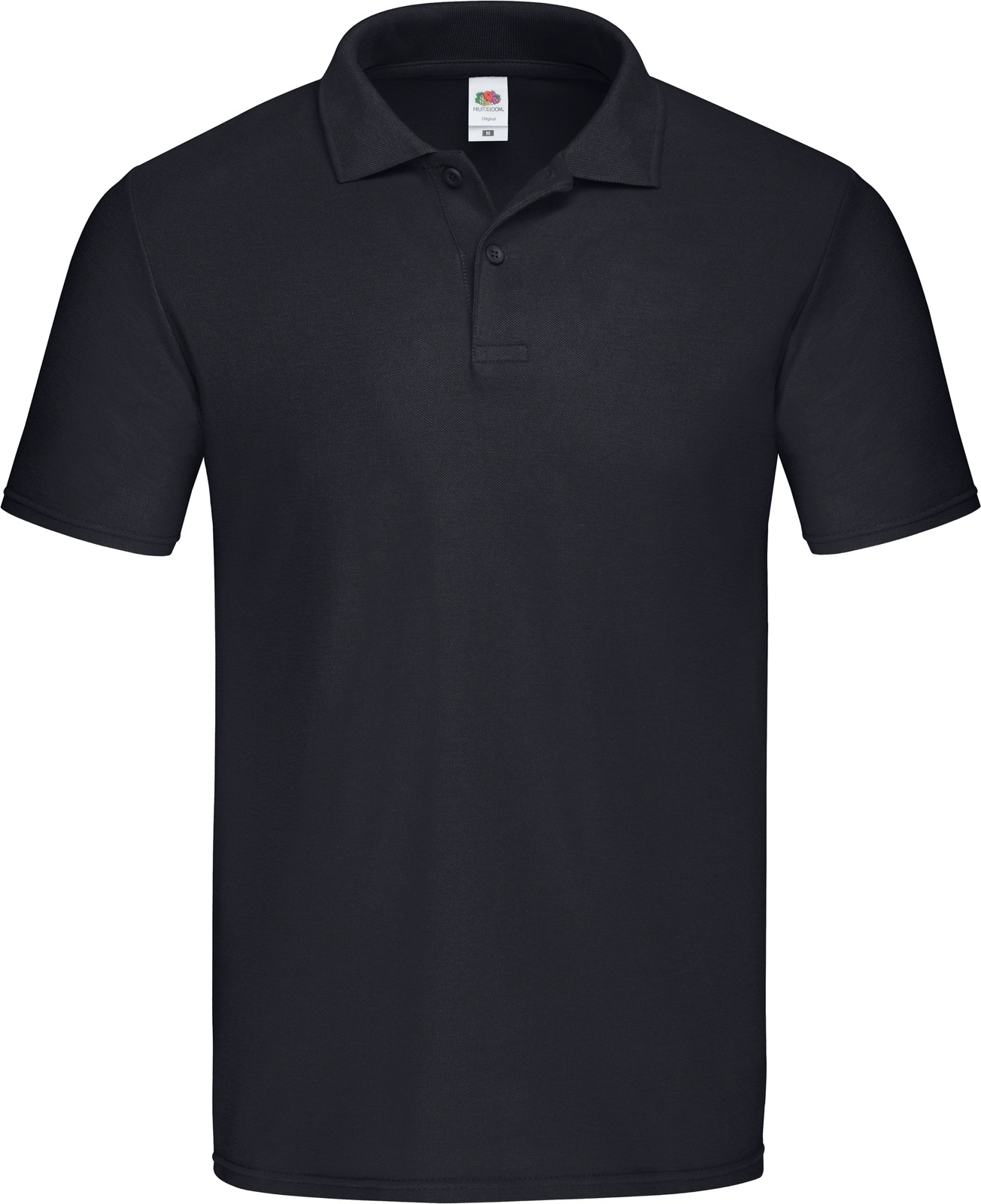 Herren Piqué Polo - Black, L