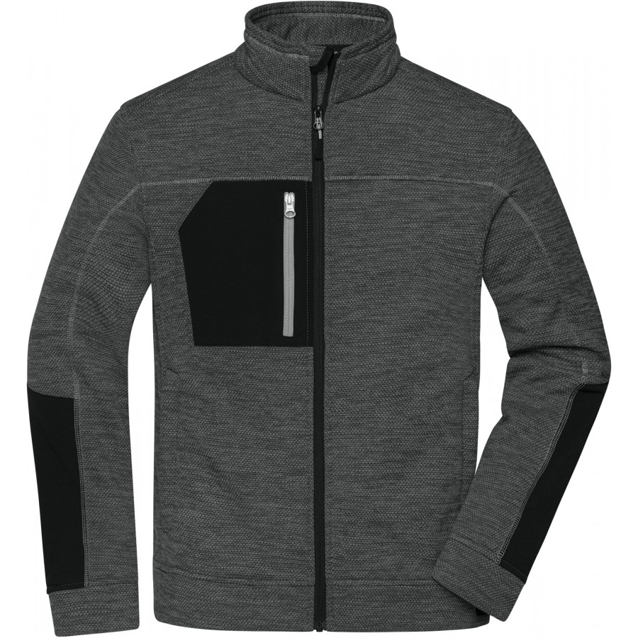 Herren Strickfleece Jacke