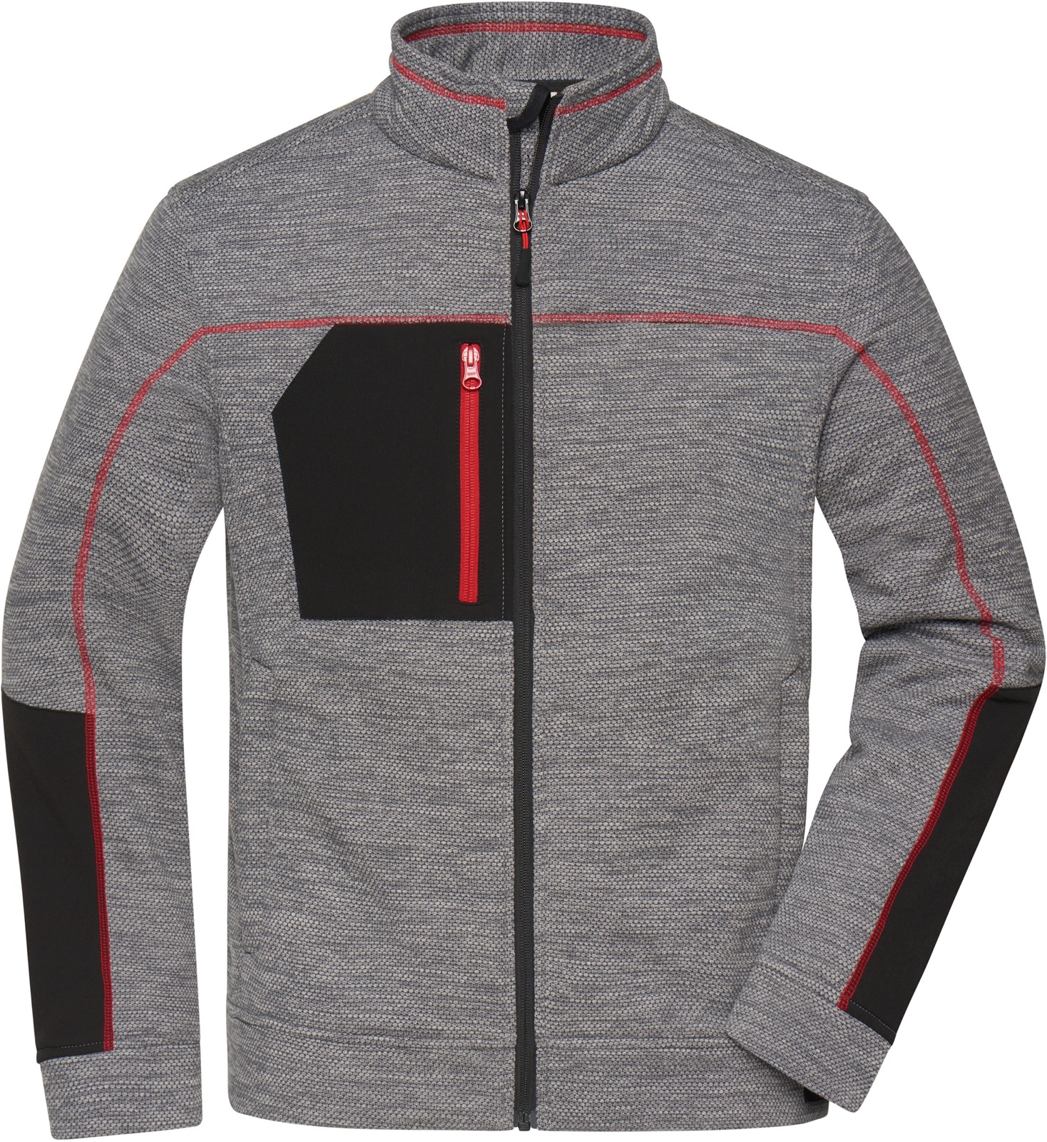 Carbon Melange/Black/Red