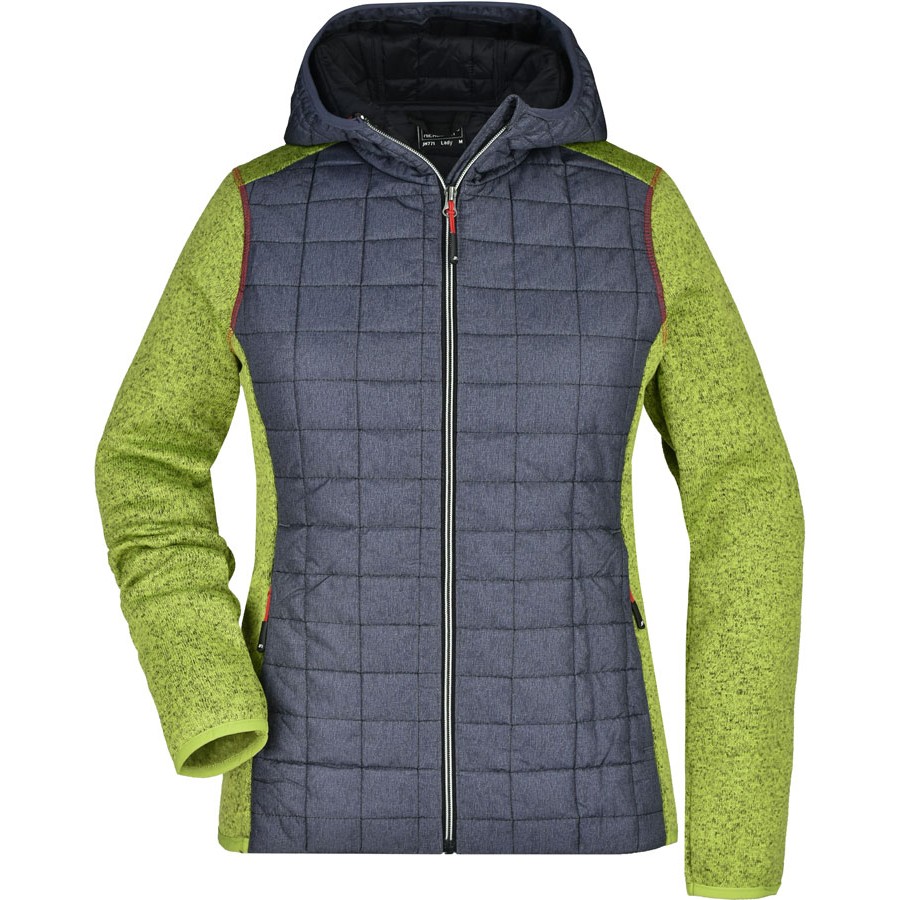 Damen Strick Hybrid Jacke