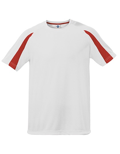 White/Fiesta Red