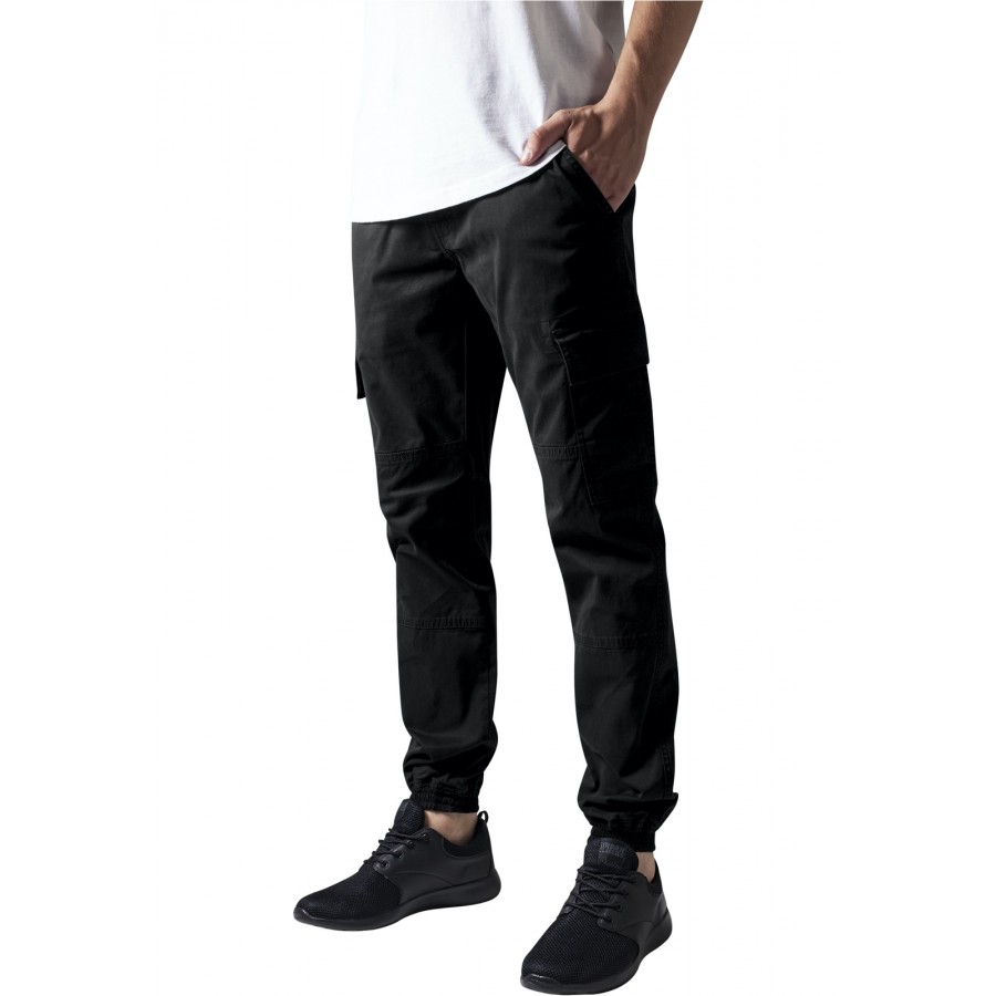Washed Cargo Twill Jogging Pants