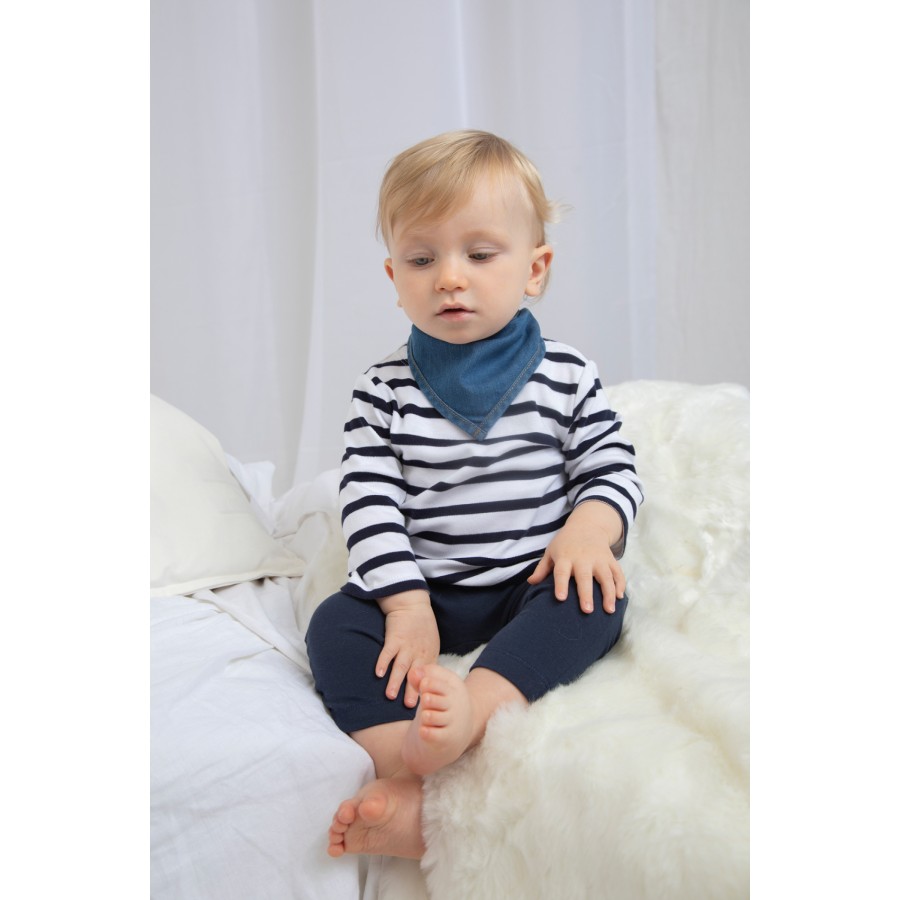 Baby Rocks Denim Bandana Bib