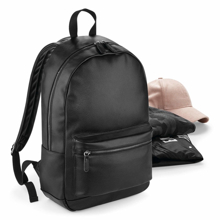 Faux Leather Fashion Backpack