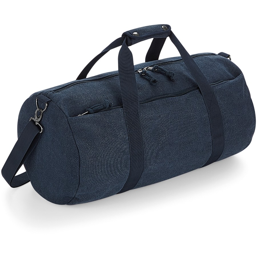 Vintage Canvas Barrel Bag
