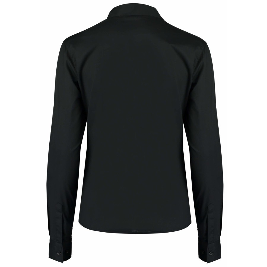 Damen Tailored Fit Bar Shirt Mandarin Collar Long Sleeve – Bild 3