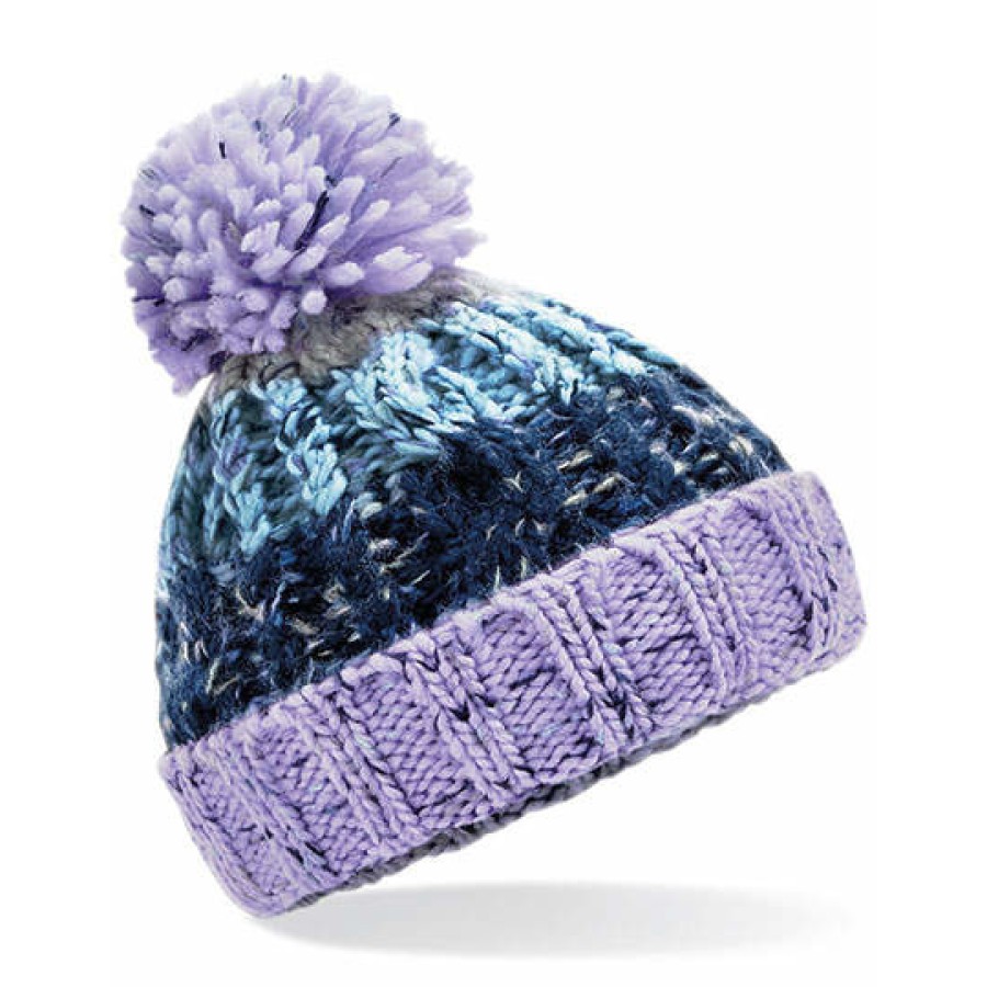 Junior Corkscrew Pom Pom Beanie