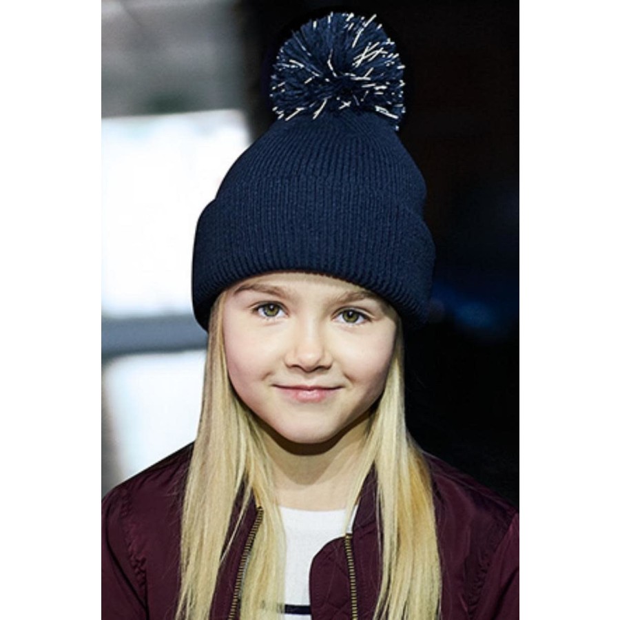 Junior Reflective Bobble Beanie – Bild 2