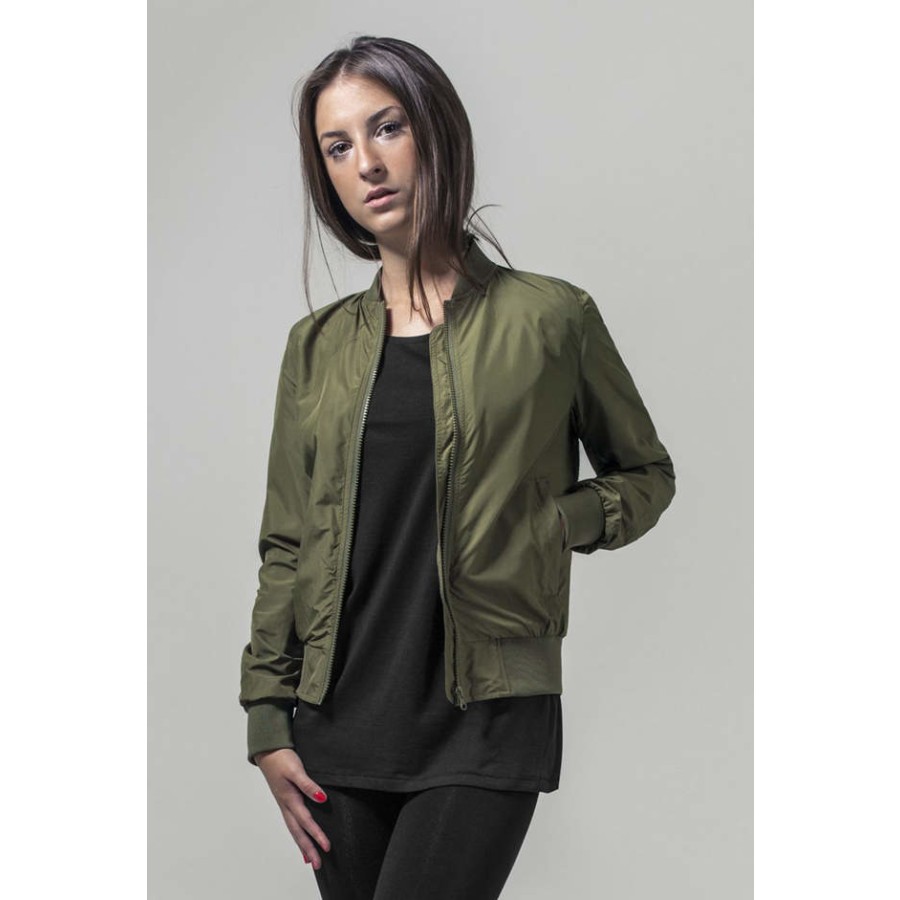 Damen Nylon Bomber Jacket – Bild 2