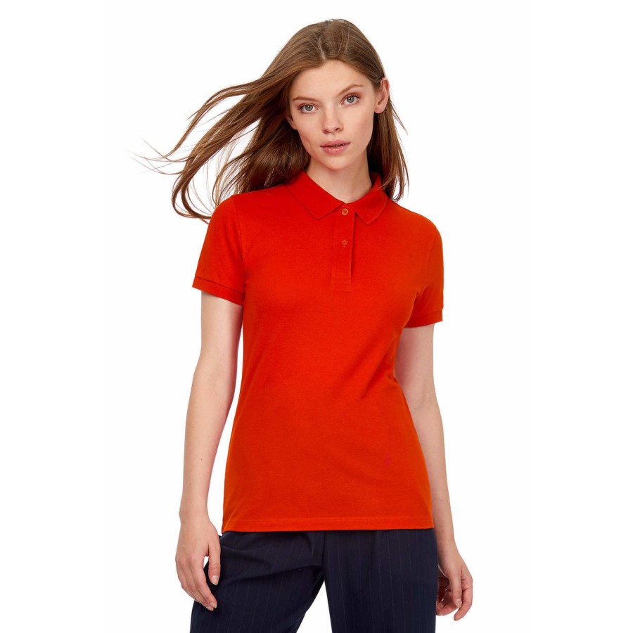 Damen Bio Piqué Polo – Bild 2