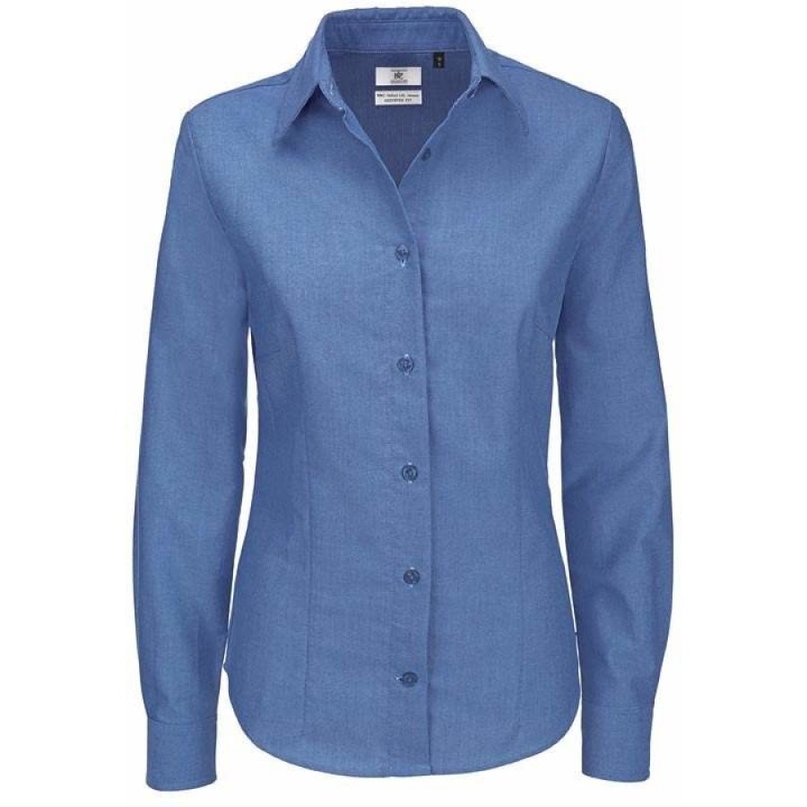 Oxford Bluse langarm