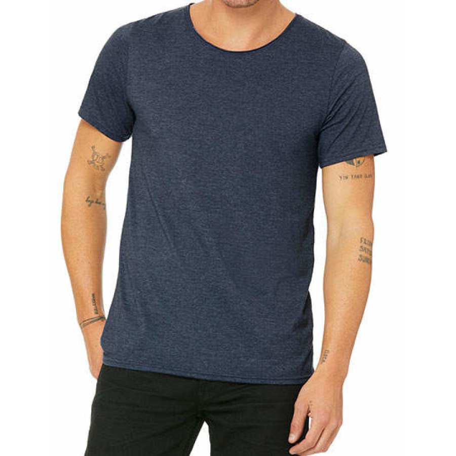 Herren Jersey Raw Neck Tee