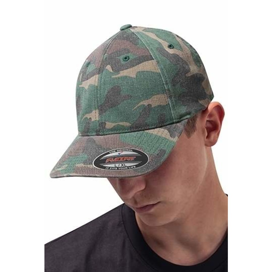 Flexfit Garmet Washed Camo Cap – Bild 2