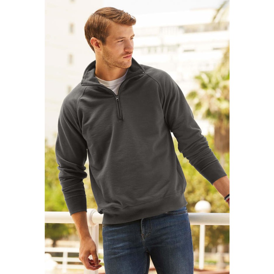 Lightweight Zip Neck Sweat – Bild 3