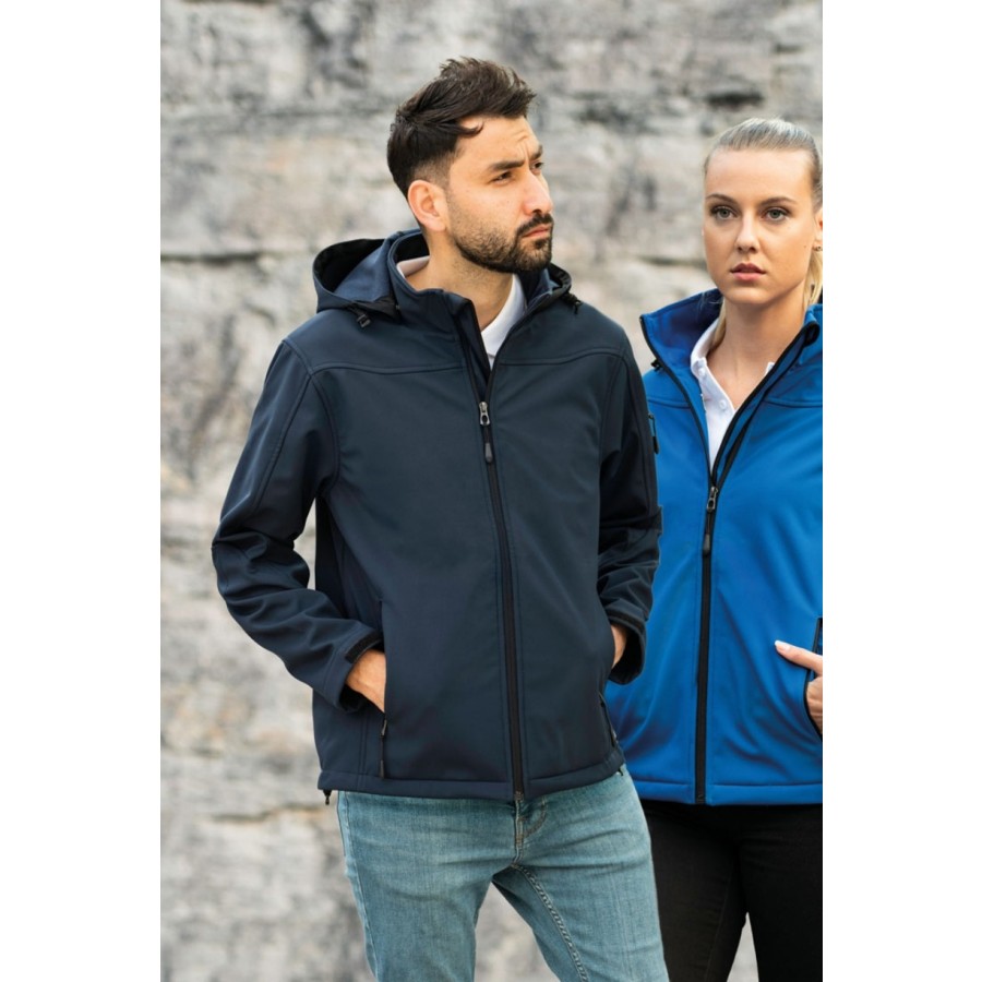 Herren Hooded Soft-Shell Jacket – Bild 2