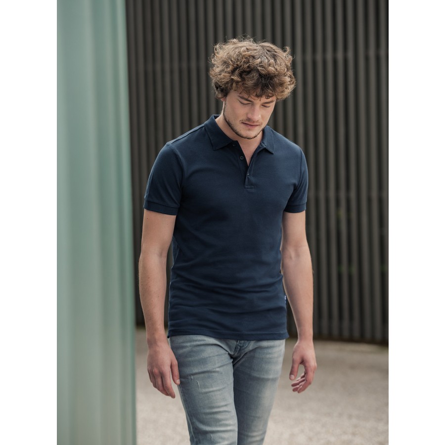 Herren Luxury Stretch Polo – Bild 2