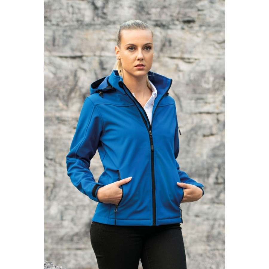 Damen Hooded Soft-Shell Jacket – Bild 5