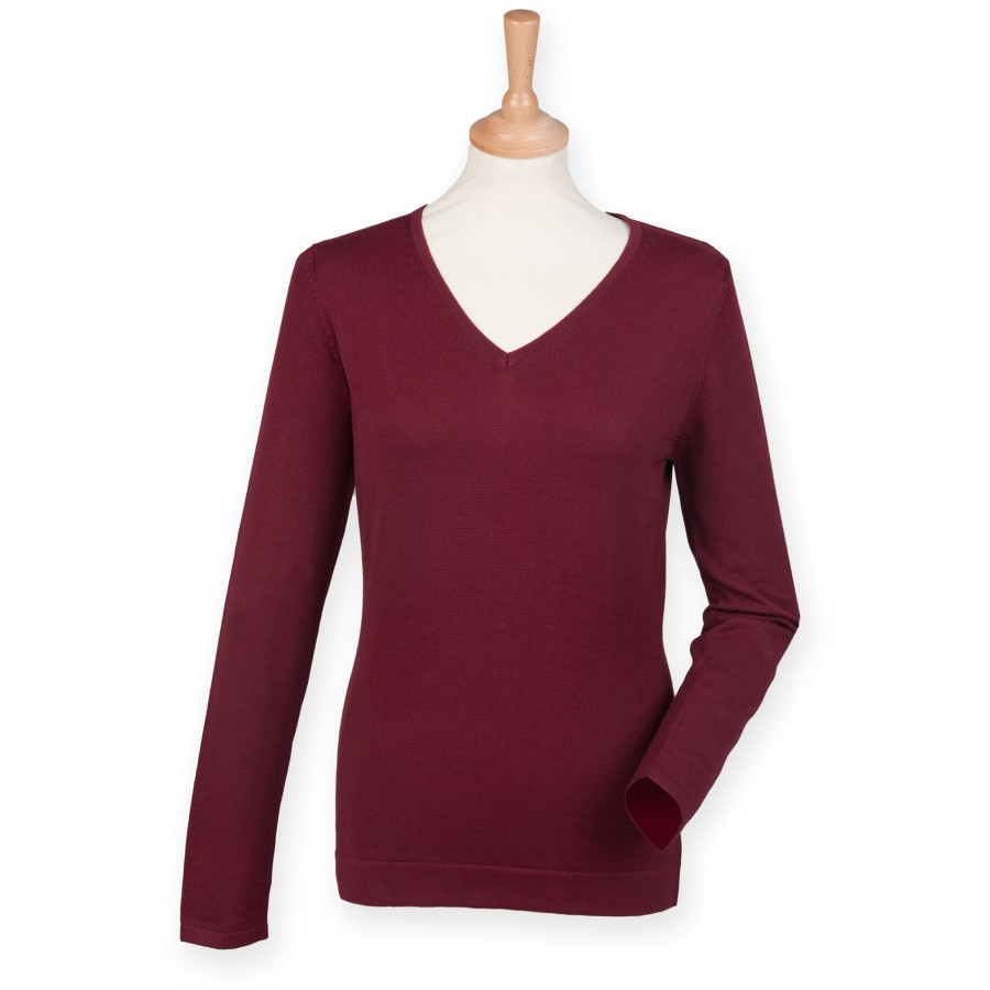 Damen Lightweight V Neck Jumper
