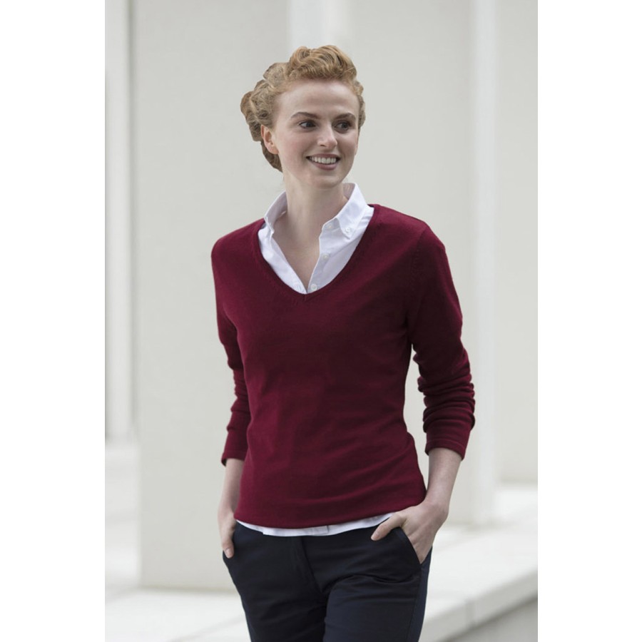 Damen Lightweight V Neck Jumper – Bild 2