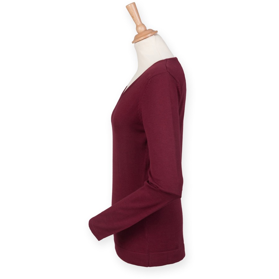 Damen Lightweight V Neck Jumper – Bild 5