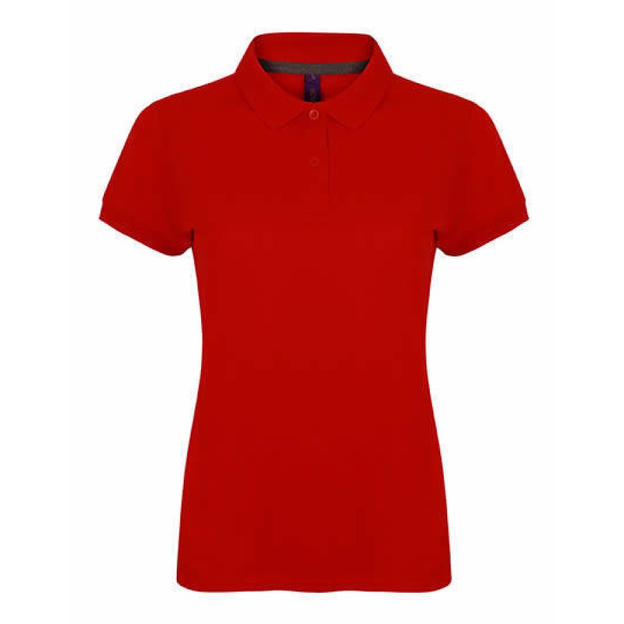 Damen Microfine-Piqué Polo Shirt
